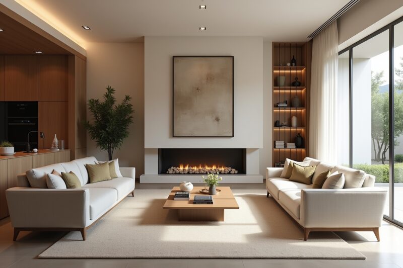 16 Ideen: Wohnen großes Wohnzimmer gestalten